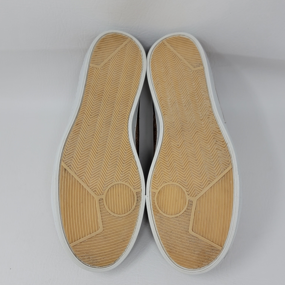 Womens boot stitch leather Sneakers in Tan - Picture 9 of 11